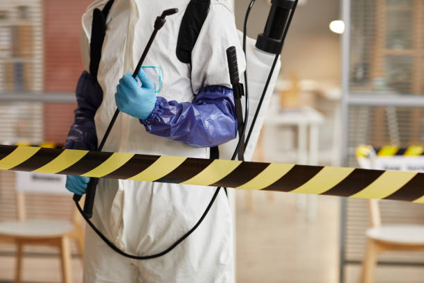 Professional Biohazard Cleanup technician working in Islip, NY